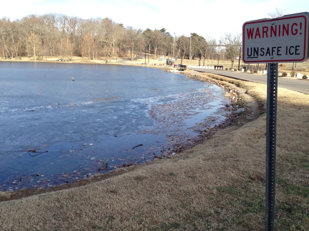 Better watch out for that unsafe ice!!!