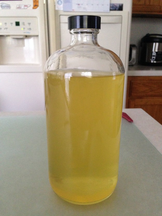 Look at that beautiful bottle of limoncello!